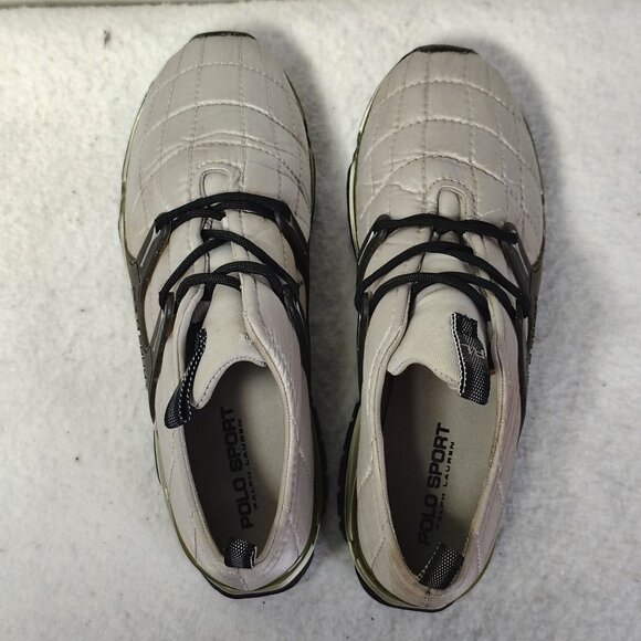 Ralph Lauren Polo Sport Sneakers Shoes Mens Size 9 Silver Black Athletic Lace Up main image 9